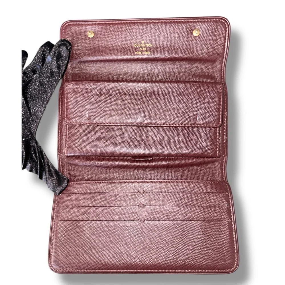 Louis Vuitton Monogram Mini Lin Porte Trésor International Wallet Pink